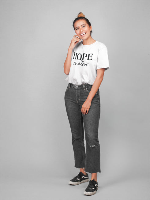 Hope is Alive T-Shirt • Inspirational Faith Shirt • Christian Quote Tee • Motivational Scripture Shirt • Jesus Believer Gift • Spiritual Graphic Tee • Positive Uplifting Shirt