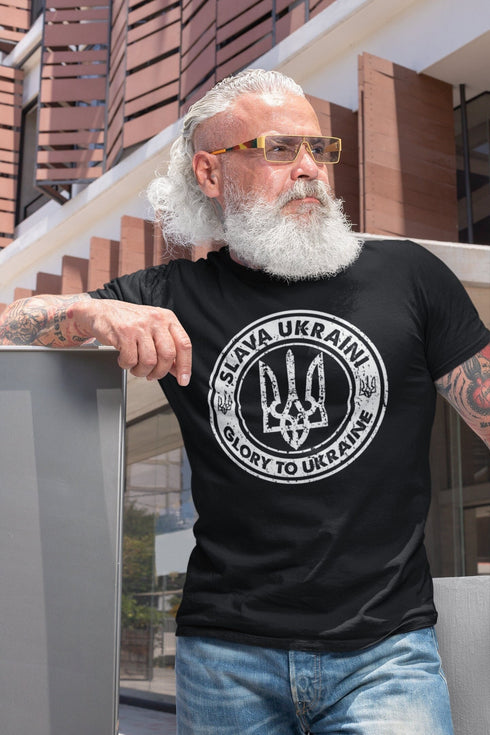 Ukraine Trident T shirt, Glory To Ukraine, Slava Ukraini Ukraine Coat Of Arms, Ukrainian Patriotic T shirt, Ukraine Heritage T shirt