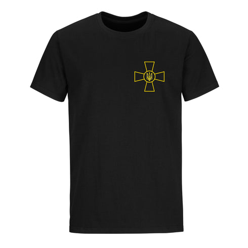 Ukraine T shirt Military Cross Volodymyr Zelenskyy Military Army T-Shirt Stand With Ukraine