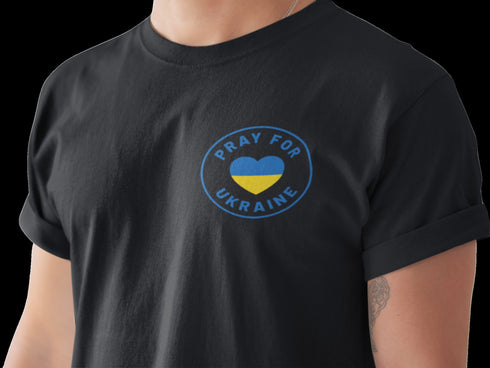 Pray For Ukraine T Shirt Chest Logo Stand With Ukraine Support Ukraine Ukrainian Military T shirt