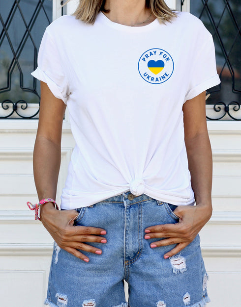 Pray For Ukraine T Shirt Chest Logo Support Ukraine Ukrainian Military T shirt Ukrainian Gift T shirt