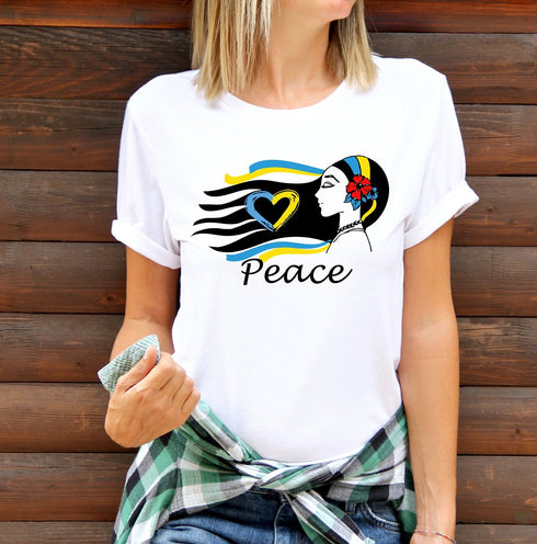 Ukrainian T-Shirt, Ukraine Gift, Ukraine Shirt, Ukrainian Gift, Support Ukraine, Ukraine Shirt, Ukrainian Girl, Peace Ukraine