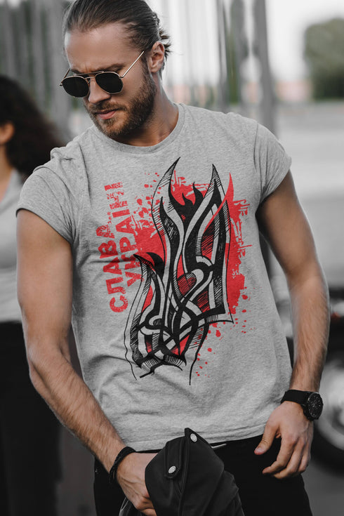 Ukraine T-shirt I Stand With Ukraine Support Flag Ukraine Pride Vintage Logo Trident Glory To Ukraine