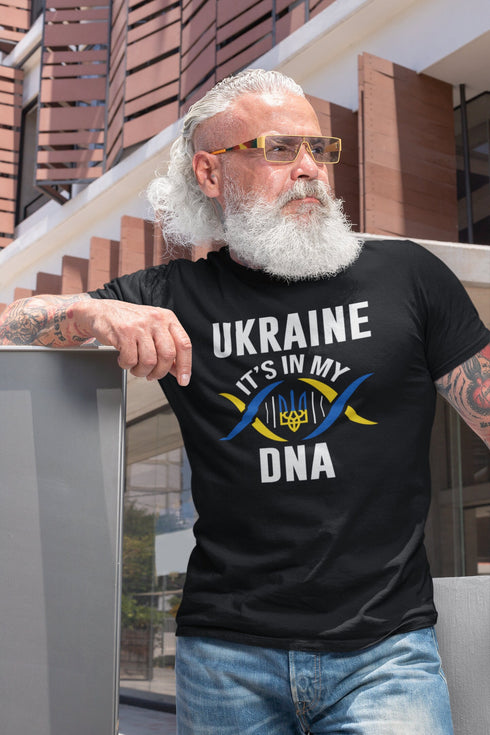 Ukraine T-shirt Trident Flag Ukraine It's In My DNA Ukrainian Patriotic T shirt