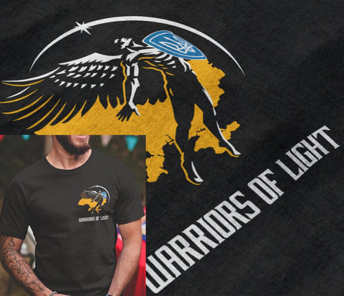 Ukraine T-Shirt Warriors Of Light Ukrainian Flag Zelensky Shirts Ukraine Army Ukrainian Warrior T shirt