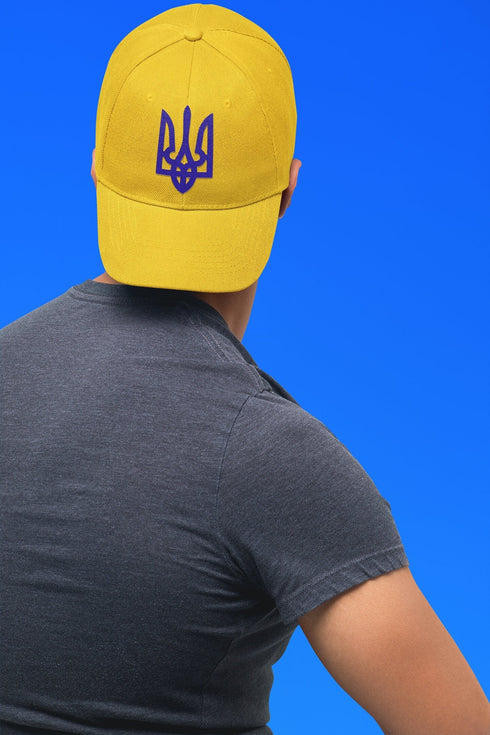 Ukraine Trident Logo Hat Stand With Ukraine Support Ukraine Hat