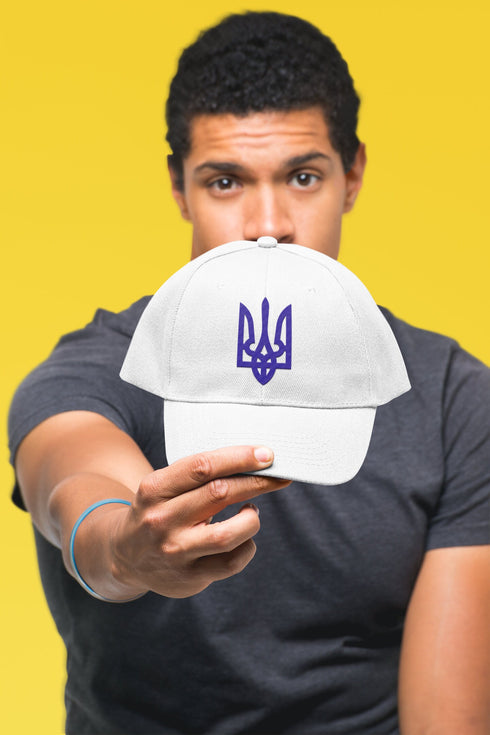 Ukraine Trident Logo Hat Stand With Ukraine Support Ukraine Hat